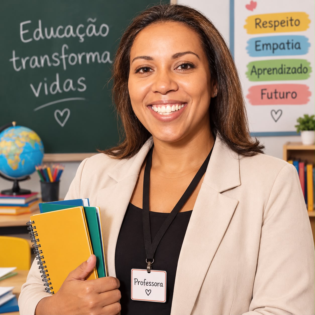 Professora pedagoga especialista em alfabetização infantil