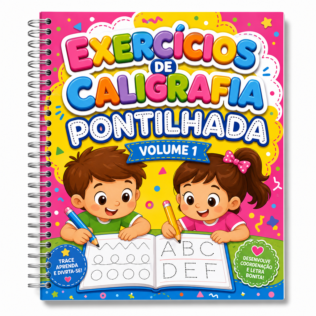 Exercícios de Caligrafia Pontilhada